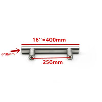 Poignée de Meuble Barre en T en Inox Argent, Entraxe 64 à 320 mm, vue 15
