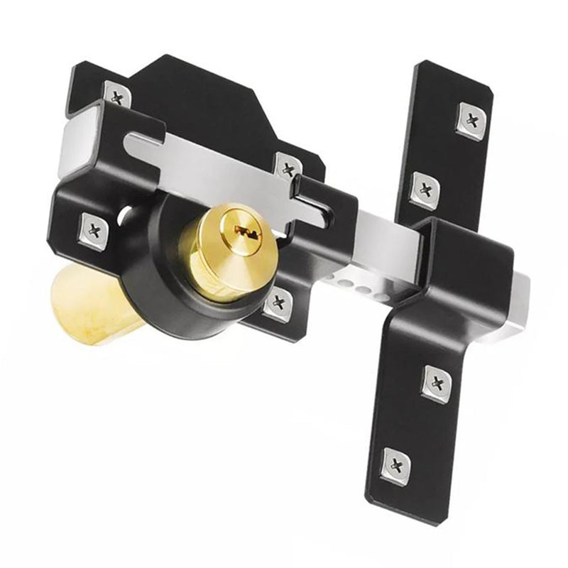 Serrure de Portail à Pêne Long, Cylindre 50 ou 70 mm, 5 Clés, Noir, vue 7