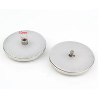Poignée Cuvette Ronde Inox pour Porte Coulissante en Verre, Ø 68 mm, vue 4