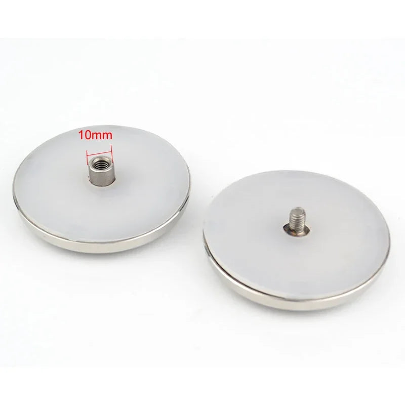 Poignée Cuvette Ronde Inox pour Porte Coulissante en Verre, Ø 68 mm, vue 4