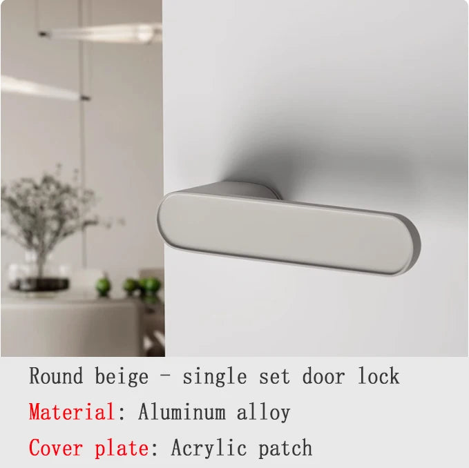 Poignée de Porte Magnétique Silencieuse en Aluminium, Ronde ou Carrée, vue 9