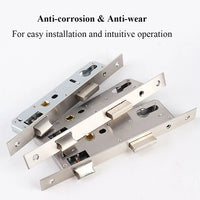 Serrure Encastrable Étroite Inox, Entraxe 85 ou 92 mm, Axe 20 à 40 mm, 22 x 240 mm