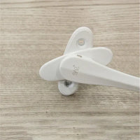 Poignée de Fenêtre Aluminium Forme Lame, Blanche, Noire ou Dorée, Carré 7 mm, 164 mm, vue 6
