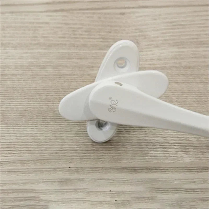 Poignée de Fenêtre Aluminium Forme Lame, Blanche, Noire ou Dorée, Carré 7 mm, 164 mm, vue 6
