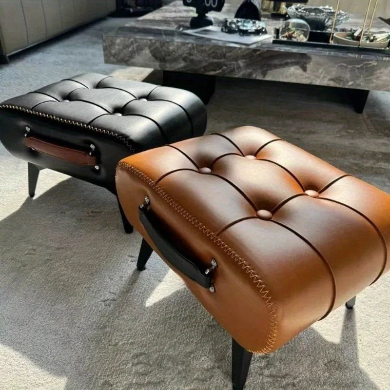 Poignée de Meuble en Simili Cuir, Marron ou Noir, Longueur 192 mm, vue 4
