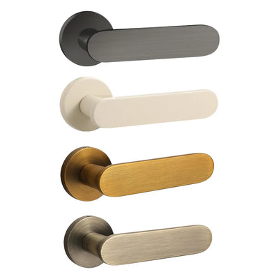 Poignée de Porte Intérieure Vintage, Béquille Plate sur Rosace en Zinc, vue 11