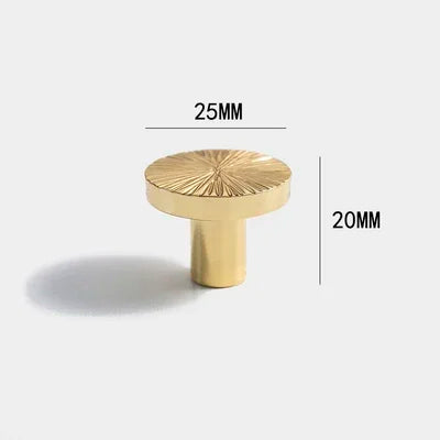 Bouton de Meuble Laiton Strié Doré ou Argenté, Poignée Arc ou Demi-Disque, vue 8
