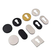 Rosace de Porte en Inox, Ronde, Ovale ou Carrée, 10 Modèles