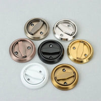 Poignée Cuvette Ronde Encastrée en Inox pour Porte Coulissante, 7 Couleurs, vue 2