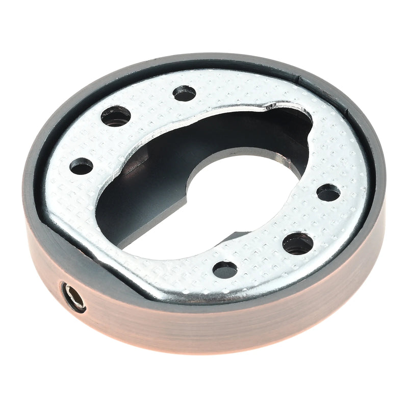 Rosace de Porte pour Cylindre Européen en Zamak, Ronde 53 mm, 8 Finitions, vue 4