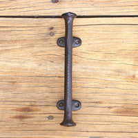 Poignée de Tirage en Fonte Aspect Rouille pour Porte de Grange, vue 4