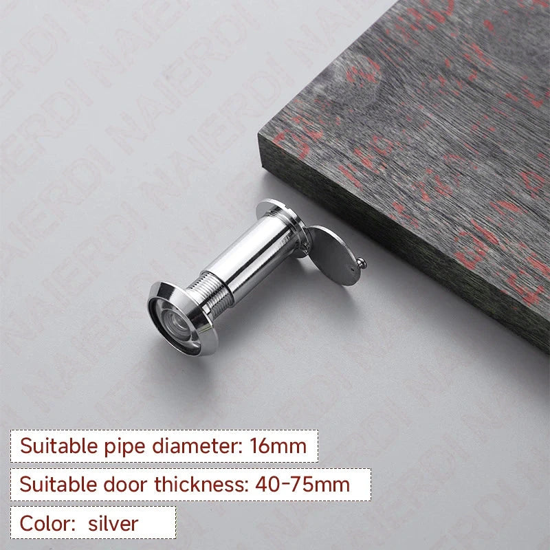 Judas de Porte Grand Angle 220° en Verre Optique, Perçage 16 mm