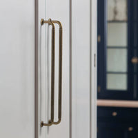 Poignée de Meuble Rétro en Aluminium Doré, Entraxe 96 à 256 mm