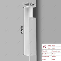 Poignée Cuvette Rectangulaire pour Porte Coulissante, Aluminium, 3 Longueurs, vue 14