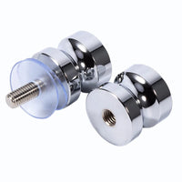 Poignée de Douche Bouton Double Face Aluminium, Verre 6 à 18 mm, vue 4