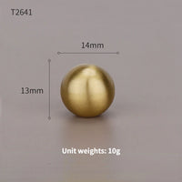 Bouton de Meuble Boule en Laiton Brossé, Diamètre 12 à 25 mm, vue 17