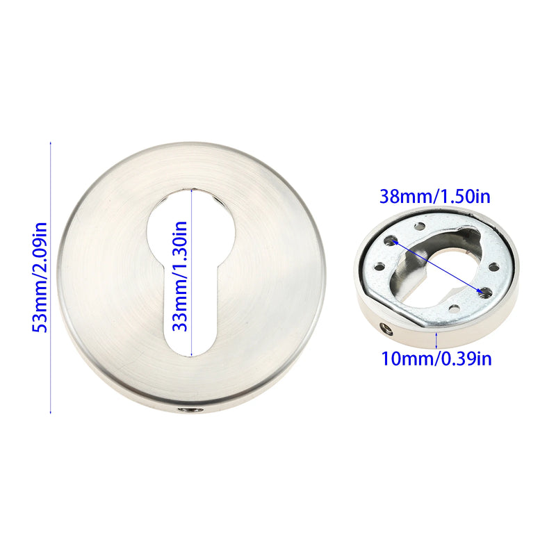 Rosace Cache Entrée de Clé Ronde 53 mm ou Ovale, Cylindre Européen, vue 21