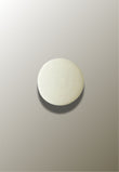 Patère Murale Ronde en Bois Blanc Cassé, Disque de 6,5 à 17 cm