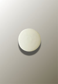 Patère Murale Ronde en Bois Blanc Cassé, Disque de 6,5 à 17 cm