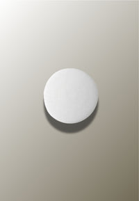Patère Murale Ronde en Bois Blanc, Disque de 6,5 à 17 cm