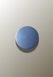 Patère Murale Ronde en Bois Bleu, Disque de 6,5 à 17 cm