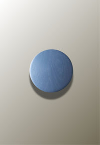 Patère Murale Ronde en Bois Bleu, Disque de 6,5 à 17 cm