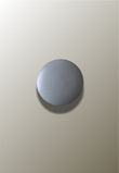 Patère Murale Ronde en Bois Gris, Disque de 6,5 à 17 cm