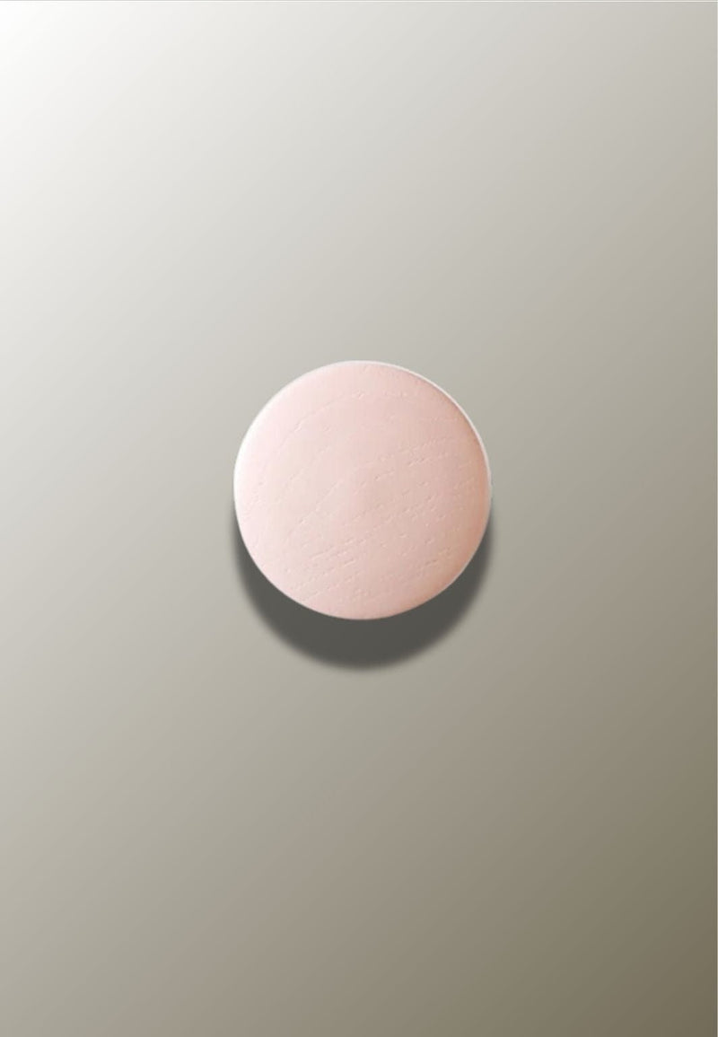 Patère Murale Ronde en Bois Rose, Disque de 6,5 à 17 cm