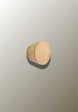 Patère Murale Bouton Conique en Bois de Hêtre, 3,5 x 5 cm