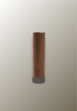 Patère Murale en Bois de Noyer, Grande Branche Cylindrique, 10 cm