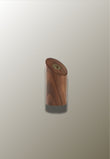 Patère Murale en Bois de Noyer, Coupe Biaise, 6 x 3 cm