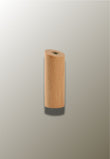 Patère Murale en Bois de Hêtre, Coupe Biaise, 8 cm