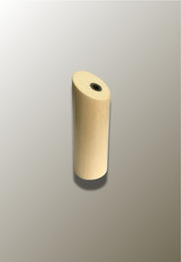 Patère Murale en Bois Naturel Clair, Coupe Biaise, 8 x 3 cm
