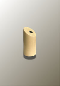 Patère Murale en Bois Naturel, Coupe Biaise, 6 x 3 cm