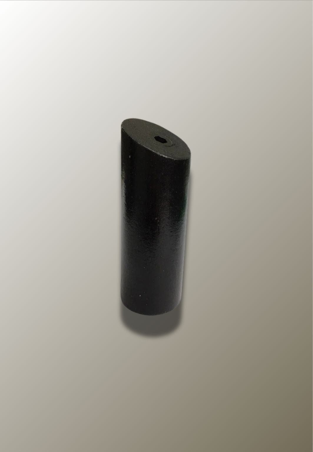 Patère Murale en Bois Noir, Coupe Biaise, 8 x 3 cm
