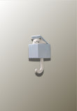 Patère Murale Adhésive Enfant Chat dans sa Boîte Bleu Gris, sans Perçage