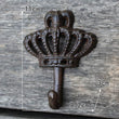 Patère Murale Couronne à Arceaux en Fer Patiné, Style Provençal, 11 cm