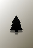 Patère Murale Enfant en Forme d'Arbre Noir, Bois, 5 à 10 cm