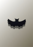 Patère Murale Chauve-Souris Noire en Bois pour Chambre d'Enfant