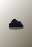 Patère Murale Nuage Noir en Bois pour Enfant, Adhésive ou à Visser