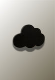 Patère Murale Enfant Nuage Noir en Bois, Autocollant ou Vis