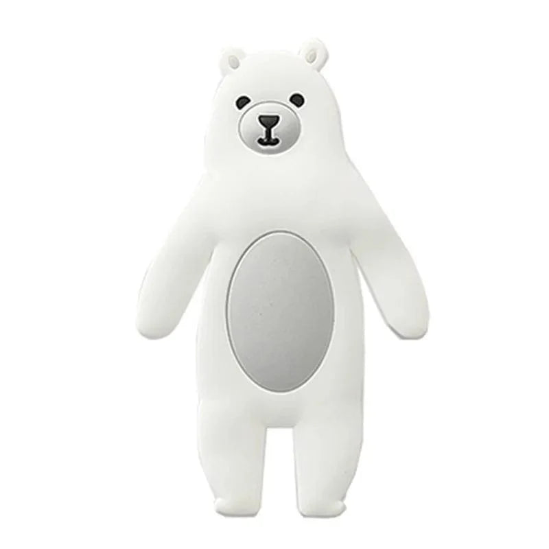 Patère Adhésive Ours Polaire en Silicone, Bras Baissés, Sans Perçage, vue 3