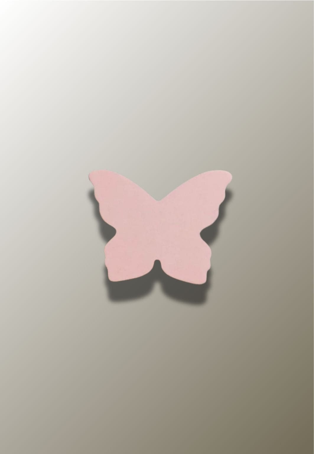 Patère Enfant Papillon en Bois Rose, Crochet Mural à l'Unité