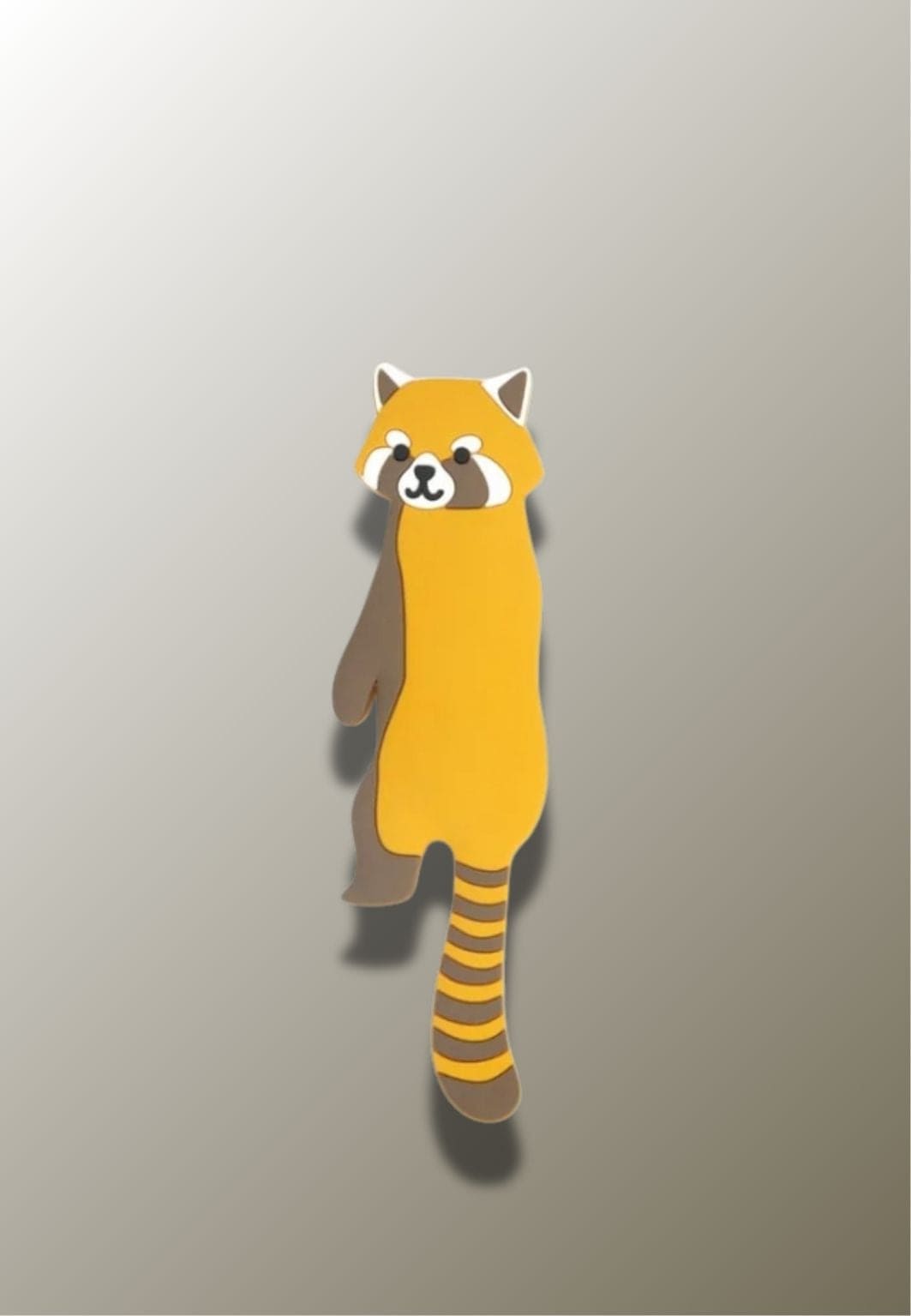 Patère Adhésive Panda Roux en Silicone pour Enfant