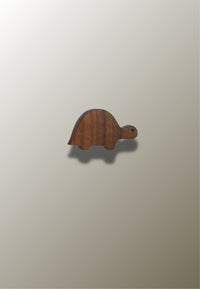 Patère Murale Enfant Tortue en Bois, Crochet Animal