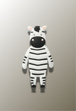 Patère Murale Enfant Zèbre en Silicone, Fixation Adhésive