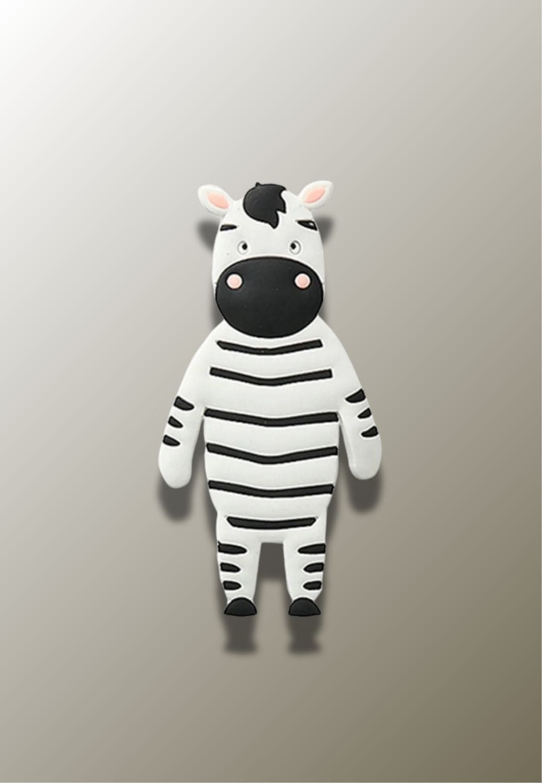Patère Murale Enfant Zèbre en Silicone, Fixation Adhésive