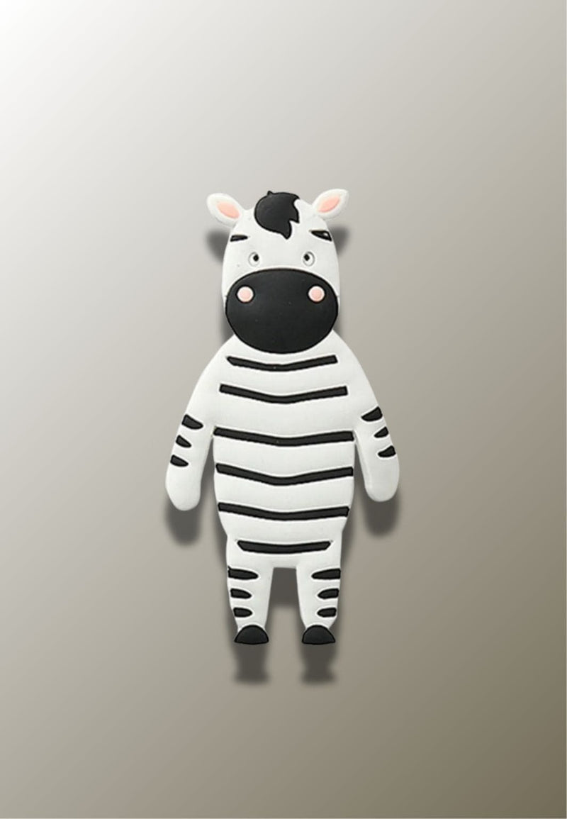 Patère Murale Enfant Zèbre en Silicone, Fixation Adhésive