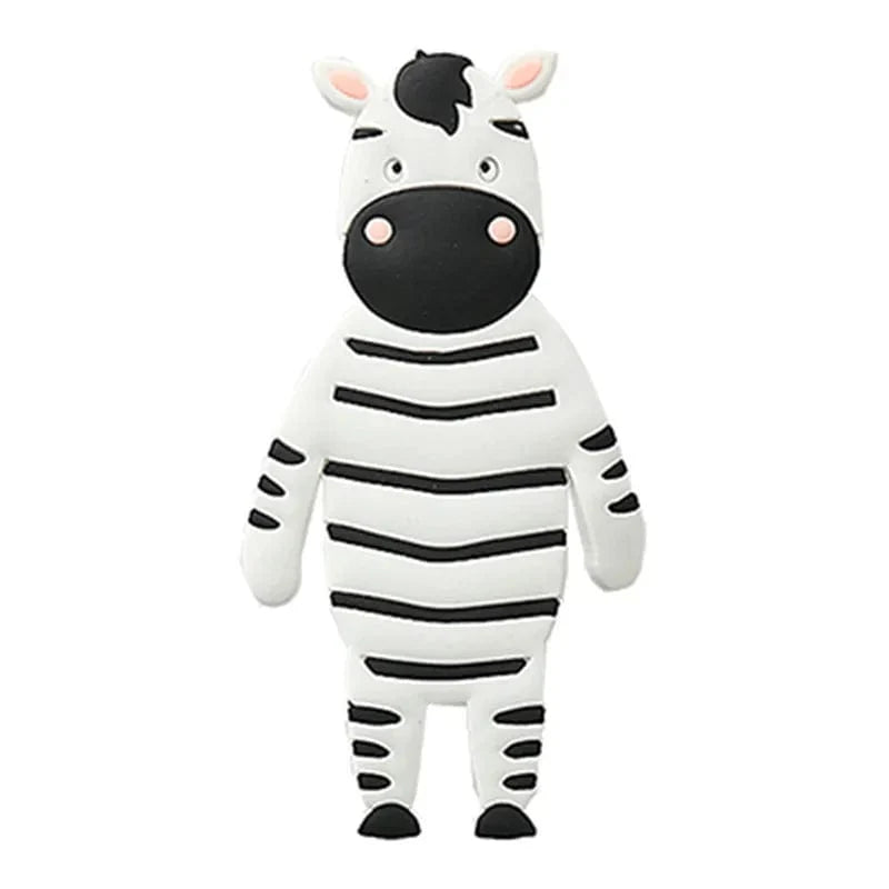 Patère Murale Enfant Zèbre en Silicone, Fixation Adhésive, vue 3