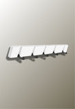 Porte-Manteau Mural Pliable en Bambou Blanc, 3 à 5 Crochets